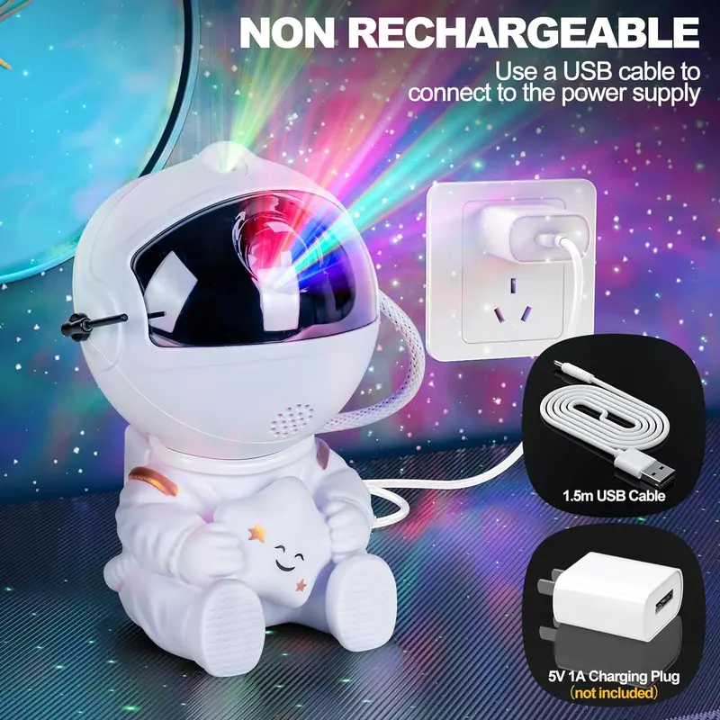 Astronaut Galaxy Star Projector Starry Night Light - Image 4