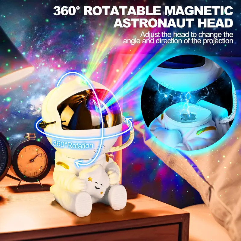 Astronaut Galaxy Star Projector Starry Night Light - Image 6